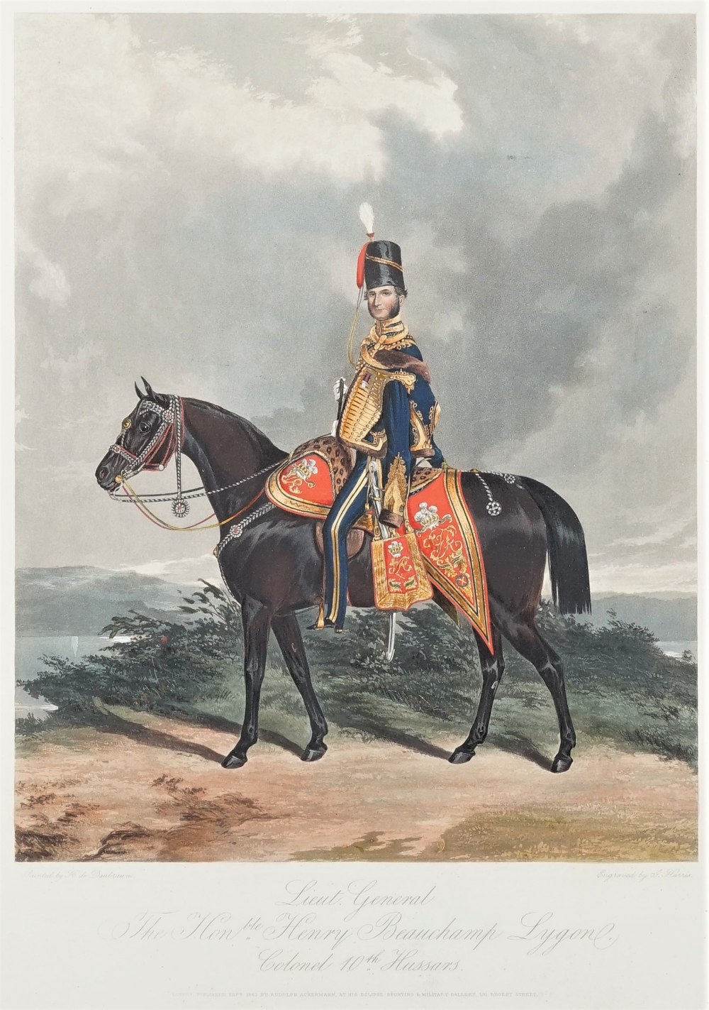 A group of seven engravings and lithographs of Tenth Hussar subjects, including after H.