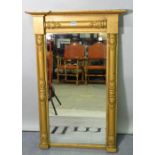 A 19th century gilt framed pier mirror, 59cm wide x 91cm high.
