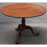 A mid-18th century mahogany supper table,