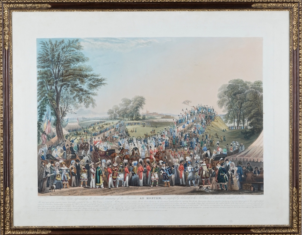 After George Bryant Campion, The procession ad Montem, aquatint by Charles Hunt,