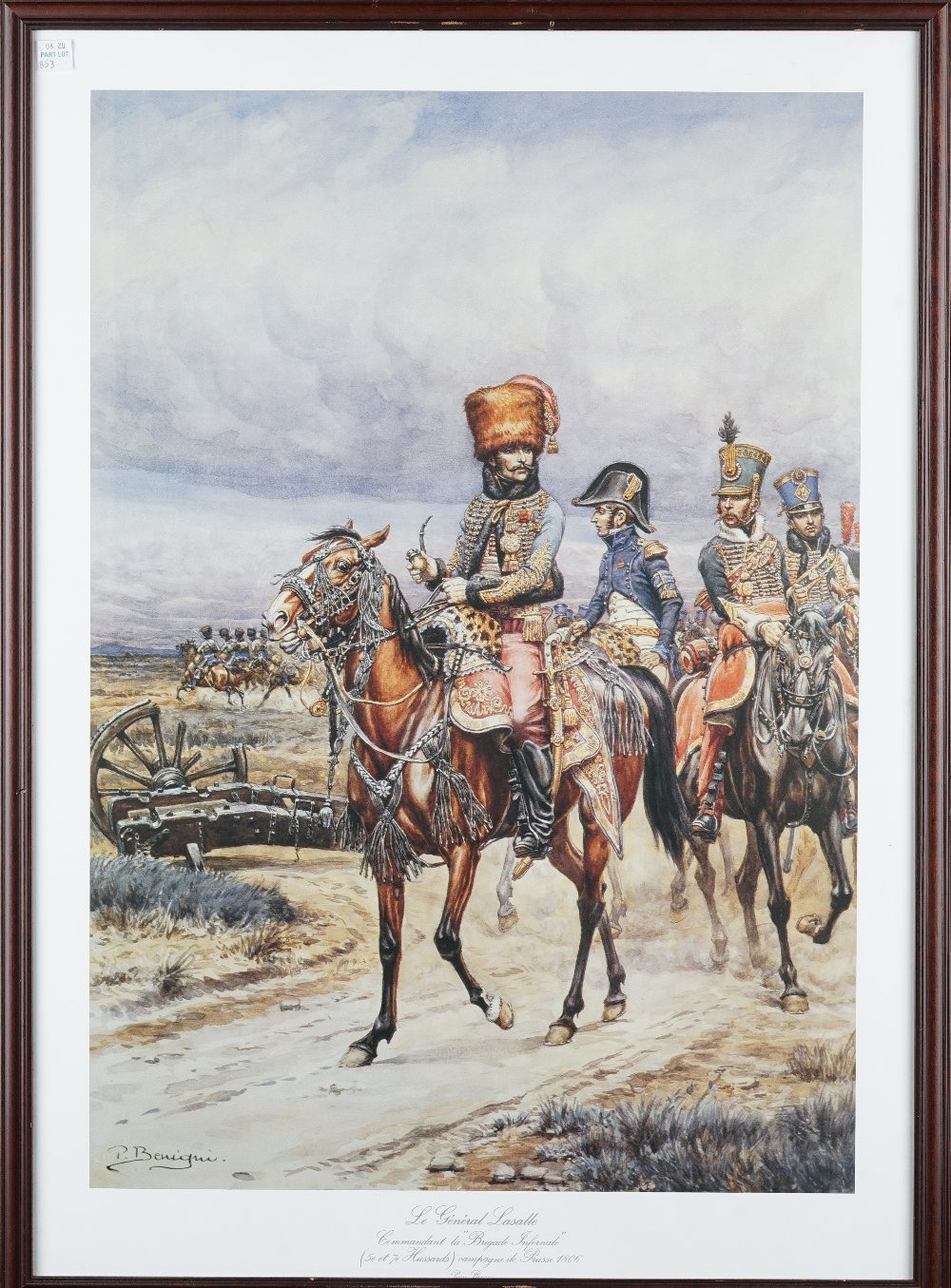 A group of six assorted hand coloured engravings and lithographs of 10th Hussars, including J. A. - Bild 13 aus 16