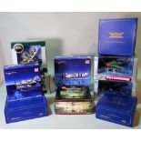 Toys including 'HOBBYMASTER' and 'OXFORD', approximately twenty-five models of planes and vehicles.