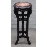 An early 20th century Chinese jardiniere stand,