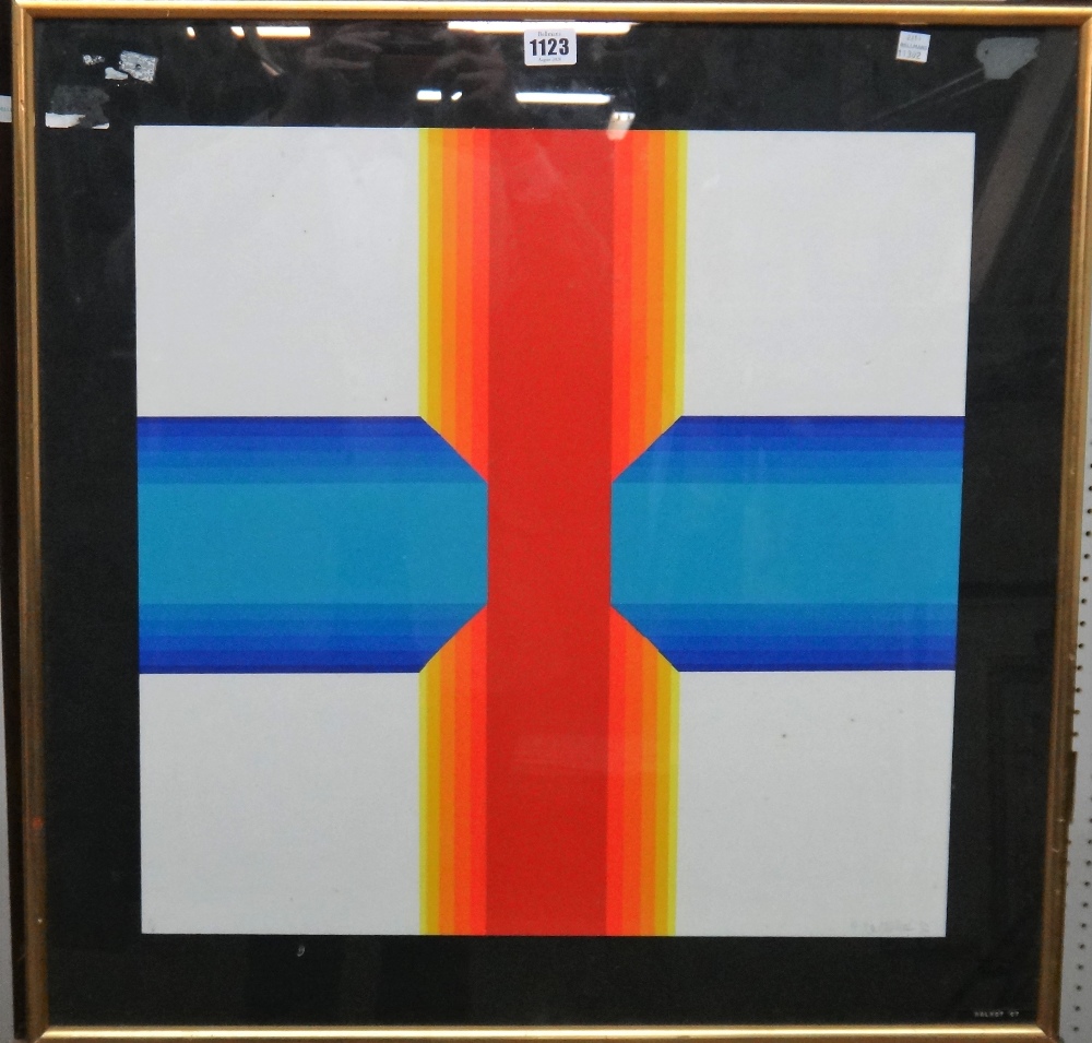 ** Kalkoff (20th century), Abstract composition, screenprint, signed and dated '67, 50.5cm x 50. - Bild 2 aus 3
