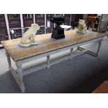 A large French style preparation table,