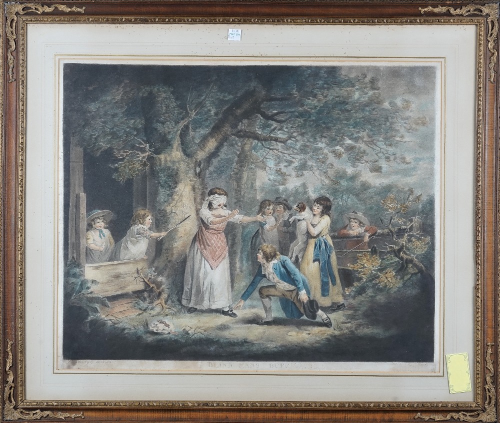 After George Morland, Blind man's buff; Children bird nesting; Children nutting; - Bild 5 aus 6