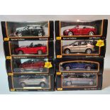 'MAISTO', a group of eight boxed models of vehicles.