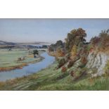 Cyril Ward (British, 1863-1935), The River Arun, Sussex, watercolour, signed, 29cm x 45cm.