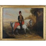 English School (19th century), Mounted Portrait of Colonel Henry F. Bonham (d.