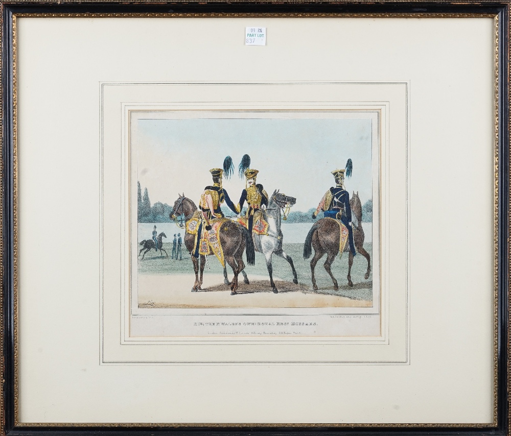 A group of six engravings and lithographs of Tenth Hussar subjects, - Image 3 of 6