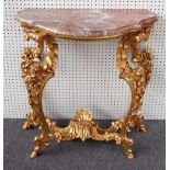 An 18th century style French console table,