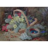 Vincent Clare (British, 1855-1925), Still life of primroses,