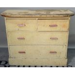 A mid-20th century painted chest,