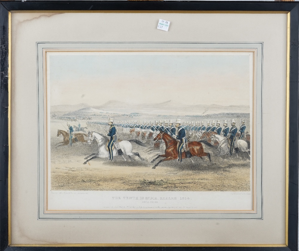 A group of six engravings and lithographs of Tenth Hussar subjects, - Image 5 of 6