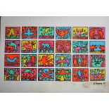 Keith Haring (American 1958 - 1990), Retrospect 1989, print, Nouvelles Images,