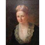 English School (19th Century), Portrait of Harriet Compton, wife of Henry Compton,