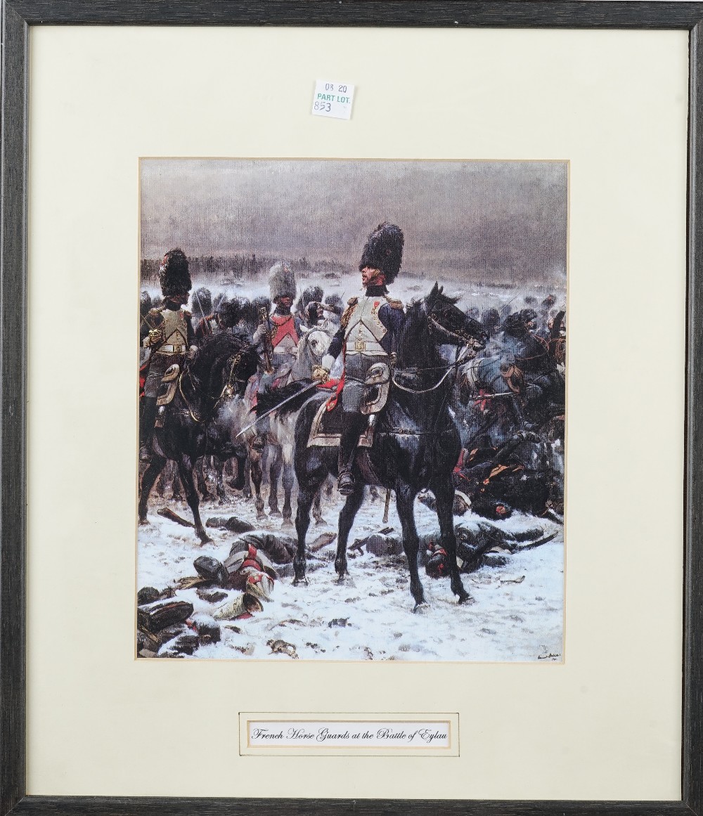 A group of six assorted hand coloured engravings and lithographs of 10th Hussars, including J. A. - Bild 6 aus 16