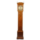 An early 20th century mahogany and walnut cased grand-daughter clock,