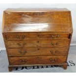 A George III mahogany bureau,