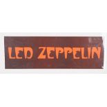 Music promotional posters comprising: Led Zeppelin (76cm x 25cm),