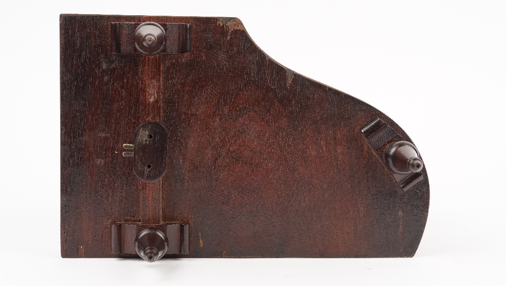 A burr maple and rosewood vanity box, late 19th/early 20th century, in the form of a grand piano, - Image 4 of 4