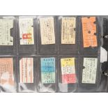 Railway tickets, 1940s - 1950s, an album of approximately 230 railway tickets, Great Britain,