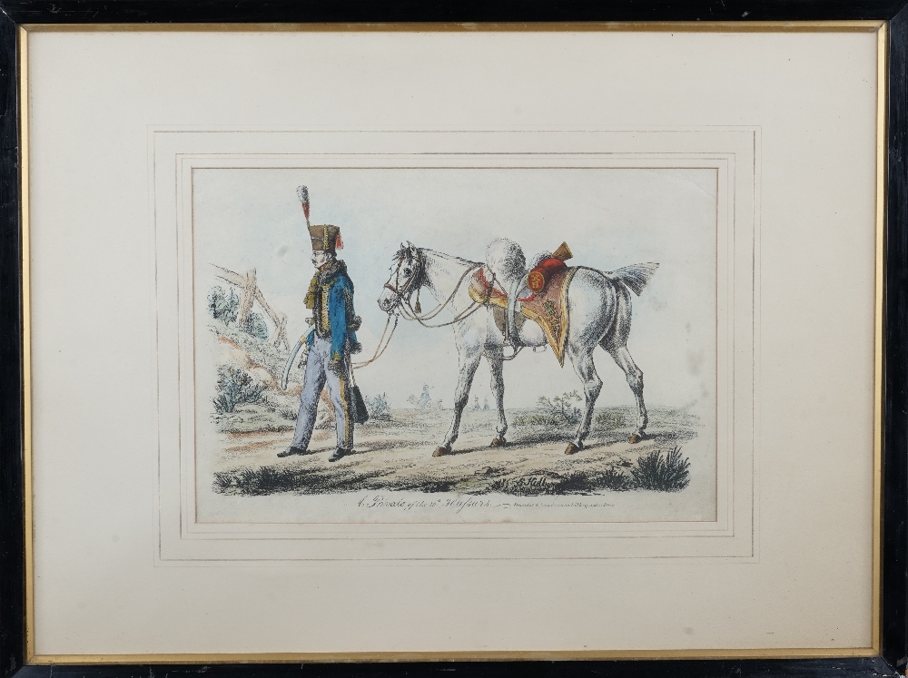 A group of six engravings and lithographs of Tenth Hussar subjects,