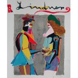 Richard Lindner (1900-1978), Untitled, colour lithograph, signed and inscribed H.C., 82cm x 60cm.