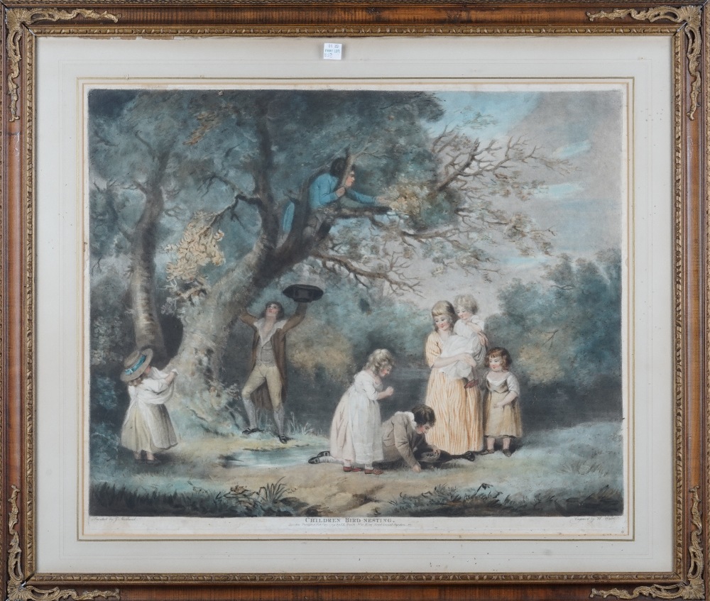 After George Morland, Blind man's buff; Children bird nesting; Children nutting; - Bild 6 aus 6