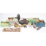 A quantity of Britains hollow-cast lead figures and accessories from the farm range,