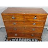 A late George III mahogany chest,