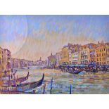 Geoff Masters (20th Century), Venice Light, pastel, both signed with initials, unframed,