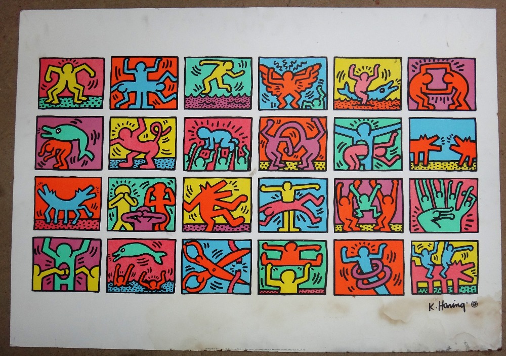 Keith Haring (American 1958 - 1990), Retrospect 1989, print, Nouvelles Images, - Bild 2 aus 5