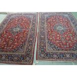 A pair of Kashan rugs, Persian,