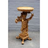 A 19th century giltwood jardiniere stand,