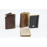 Four Islamic manuscripts, circa 19th century, including two Quran manuscripts and two prayer books,