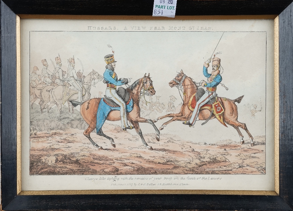 A group of assorted hand coloured engravings and lithographs, - Bild 7 aus 9