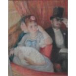 Manner of Pierre Auguste Renoir, At the opera, pastel, bears a signature 'Gaugin'', 51cm x 41cm.