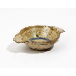 An Hispano Moresque small two-handled bowl ( scudella), probably 15th/16th century,