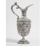 A Victorian silver Cellini pattern ewer,