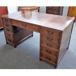 A Chinese hardwood desk, 20th century,