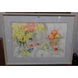 Patricia Burns (20th century), Still life, watercolour, signed and dated '92, 39cm x 59cm.