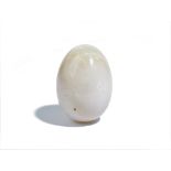 An opal egg, length 38.5mm, weight 35 gms.