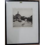 Alfred Richard Blundell (1883-1968), The Customs House, Kings Lynn, etching, signed and inscribed,