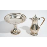 A George III style silver pear shape water jug, by Marston & Bayliss, Birmingham 1905,