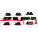 A quantity of Hornby OO gauge locomotives, comprising four R.253 diesel shunters, two R.