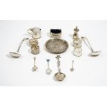 Silver, comprising; a pair of Old English pattern sauce ladles, Sheffield 1897,