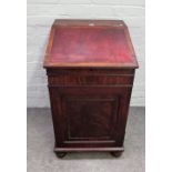 A Regency mahogany slide top Davenport,