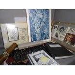 Entertainment & ephemera; a group of photos, news cuttings and posters.