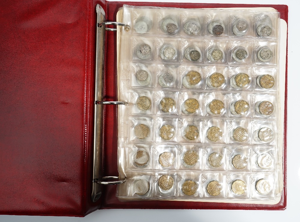 A collection of British and foreign coins, including a James II twopence 1687,